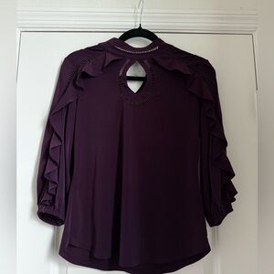 New York & Company Purple Blouse